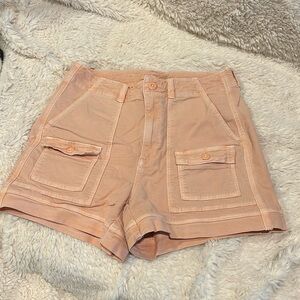 American Eagle pink cargo shorts